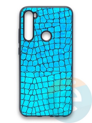Накладка силиконовая Fantastic Skin блестящая для Xiaomi Redmi Note 8 бирюзовая - фото 36464