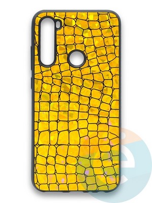 Накладка силиконовая Fantastic Skin блестящая для Xiaomi Redmi Note 8 золотистая - фото 36465