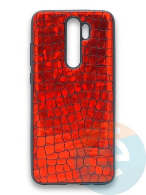 Накладка силиконовая Fantastic Skin блестящая для Xiaomi Redmi Note 8 Pro красная - фото 36468