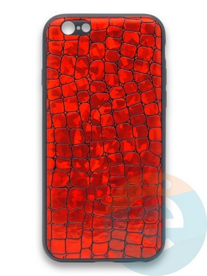 Накладка силиконовая Fantastic Skin блестящая для Apple iPhone 6/6s красная - фото 36486