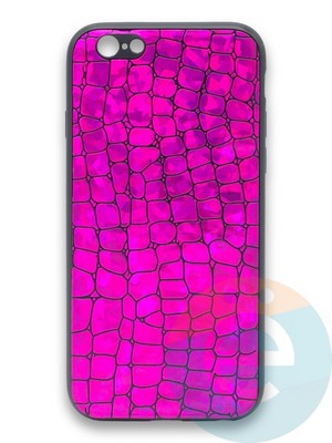 Накладка силиконовая Fantastic Skin блестящая для Apple iPhone 6/6s фиолетовая - фото 36487