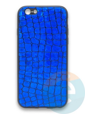 Накладка силиконовая Fantastic Skin блестящая для Apple iPhone 6/6s синяя - фото 36488