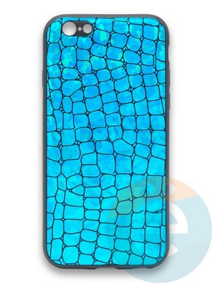 Накладка силиконовая Fantastic Skin блестящая для Apple iPhone 6/6s бирюзовая - фото 36491