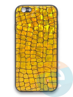 Накладка силиконовая Fantastic Skin блестящая для Apple iPhone 6/6s золотистая - фото 36492