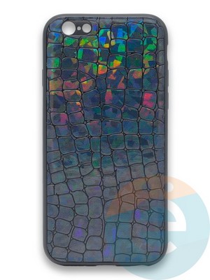 Накладка силиконовая Fantastic Skin блестящая для Apple iPhone 6/6s черная - фото 36494