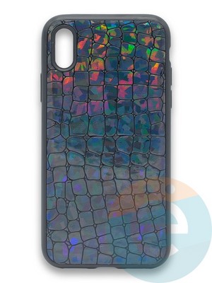 Накладка силиконовая Fantastic Skin блестящая для Apple iPhone Xs Max черная - фото 36512
