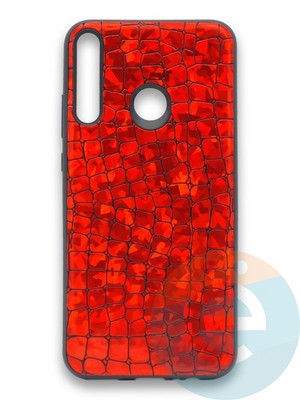 Накладка силиконовая Fantastic Skin блестящая для Huawei Y7P/P40 Lite E 2020 красная - фото 36513