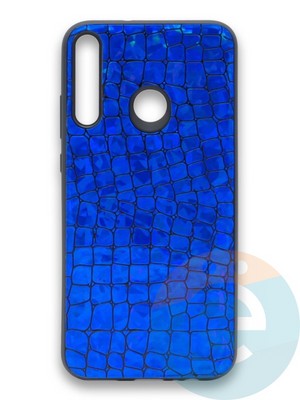 Накладка силиконовая Fantastic Skin блестящая для Huawei Y7P/P40 Lite E 2020 синяя - фото 36515