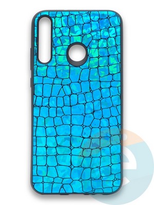 Накладка силиконовая Fantastic Skin блестящая для Huawei Y7P/P40 Lite E 2020 бирюзовая - фото 36518