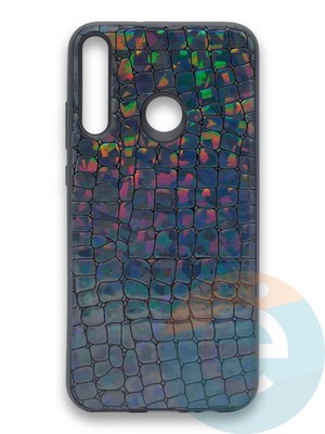 Накладка силиконовая Fantastic Skin блестящая для Huawei Y7P/P40 Lite E 2020 черная - фото 36521