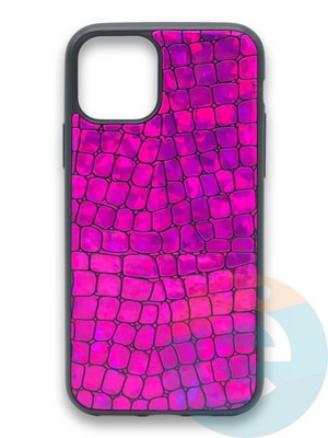 Накладка силиконовая Fantastic Skin блестящая для Apple iPhone 11 Pro Max фиолетовая - фото 36523