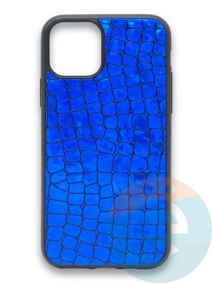 Накладка силиконовая Fantastic Skin блестящая для Apple iPhone 11 Pro Max синяя - фото 36524