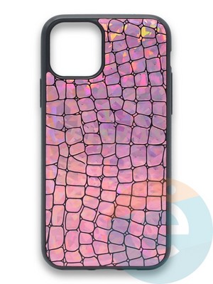 Накладка силиконовая Fantastic Skin блестящая для Apple iPhone 11 Pro Max розовая - фото 36526