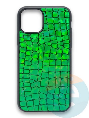 Накладка силиконовая Fantastic Skin блестящая для Apple iPhone 11 Pro Max зеленая - фото 36529