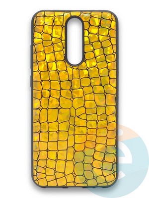 Накладка силиконовая Fantastic Skin блестящая для Xiaomi Redmi 8 золотистая - фото 36537
