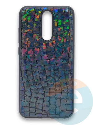 Накладка силиконовая Fantastic Skin блестящая для Xiaomi Redmi 8 черная - фото 36539