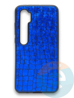 Накладка силиконовая Fantastic Skin блестящая для Xiaomi Mi Note 10 синяя - фото 36542