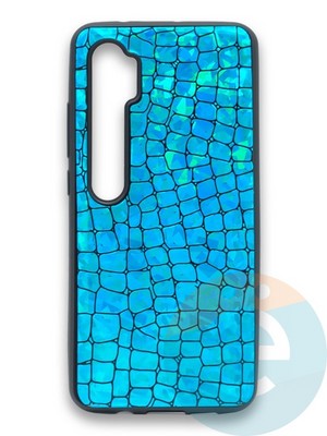 Накладка силиконовая Fantastic Skin блестящая для Xiaomi Mi Note 10 бирюзовая - фото 36545