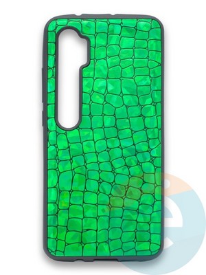 Накладка силиконовая Fantastic Skin блестящая для Xiaomi Mi Note 10 зеленая - фото 36547