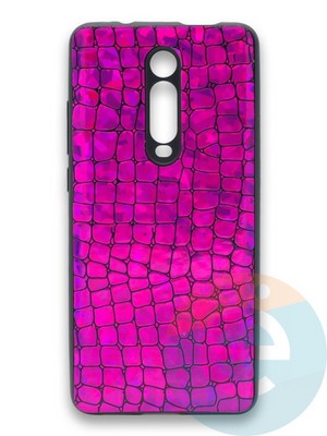Накладка силиконовая Fantastic Skin блестящая для Xiaomi Mi 9/Mi 9T/K20/K20 Pro фиолетовая - фото 36550