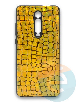 Накладка силиконовая Fantastic Skin блестящая для Xiaomi Mi 9/Mi 9T/K20/K20 Pro золотистая - фото 36555