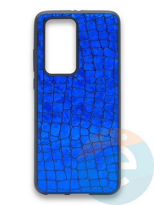 Накладка силиконовая Fantastic Skin блестящая для Huawei P40 Pro синяя - фото 36560