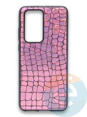 Накладка силиконовая Fantastic Skin блестящая для Huawei P40 Pro розовая - фото 36562
