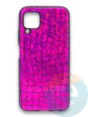 Накладка силиконовая Fantastic Skin блестящая для Huawei Nova 6SE/P40 Lite/Nova 7i фиолетовая - фото 36568