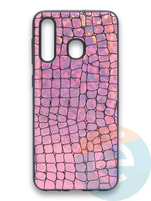 Накладка силиконовая Fantastic Skin блестящая для Samsung Galaxy A30/A20 розовая - фото 36607