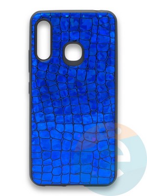 Накладка силиконовая Fantastic Skin блестящая для Samsung Galaxy A70E синяя - фото 36614