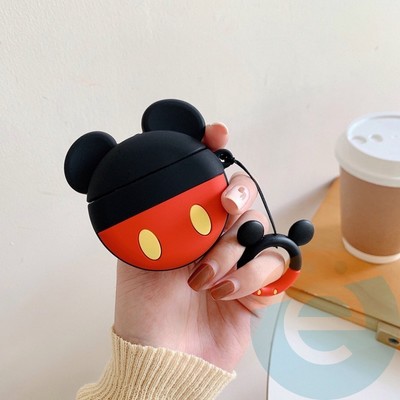 Чехол силиконовый объемный на Apple AirPods 1/2 костюм Микки - фото 37052