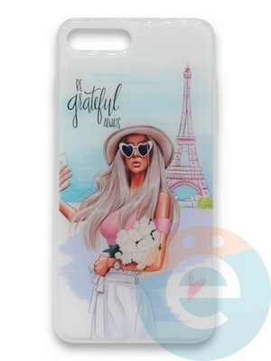Накладка силиконовая Girl Style для Apple Iphone 5/5s/SE Paris - фото 37090
