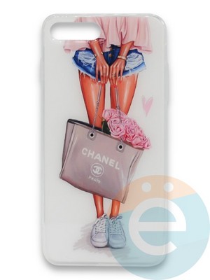 Накладка силиконовая Girl Style для Apple Iphone 5/5s/SE Flowers - фото 37091