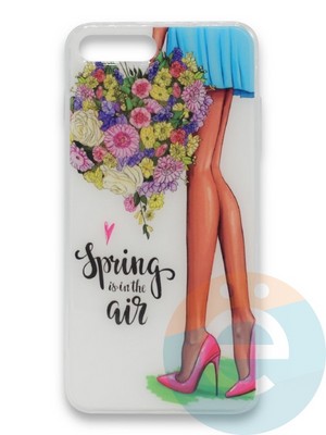 Накладка силиконовая Girl Style для Apple Iphone 7/8 Plus Spring Air - фото 37069