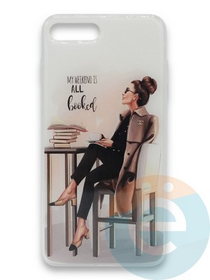 Накладка силиконовая Girl Style для Apple Iphone 7/8/SE2 All Booked - фото 37108