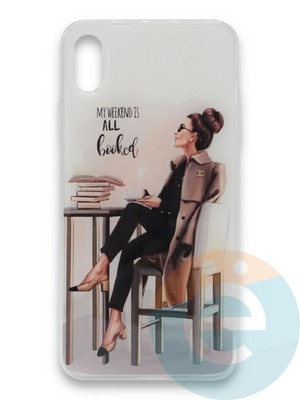 Накладка силиконовая Girl Style для Apple Iphone Xr All Booked - фото 37088
