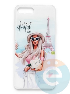 Накладка силиконовая Girl Style для Apple Iphone 6/6s Paris - фото 37140
