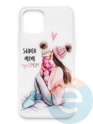 Накладка силиконовая Girl Style для Apple Iphone 11 Super Mom - фото 37163