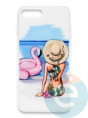 Накладка силиконовая Girl Style для Apple Iphone 6/6s Beach - фото 37139