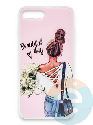 Накладка силиконовая Girl Style для Apple Iphone 6/6s Beautiful Day - фото 37143
