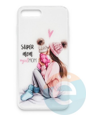 Накладка силиконовая Girl Style для Apple Iphone 6/6s Super Mom - фото 37144