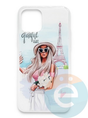 Накладка силиконовая Girl Style для Apple Iphone 11 Pro Max Paris - фото 37154