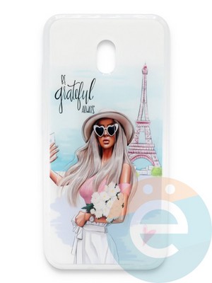 Накладка силиконовая Girl Style для Xiaomi Redmi 8A Paris - фото 37175