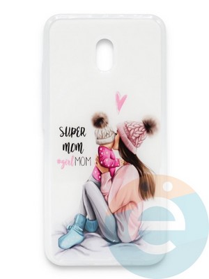 Накладка силиконовая Girl Style для Xiaomi Redmi 8A Super Mom - фото 37179
