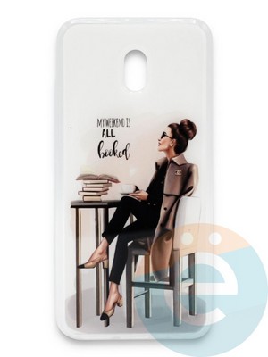 Накладка силиконовая Girl Style для Xiaomi Redmi 8A All Booked - фото 37183