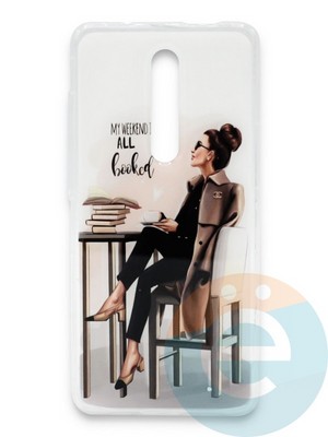 Накладка силиконовая Girl Style для Xiaomi Redmi K20/K20 Pro/Mi 9T/Mi 9T Pro All Booked - фото 37193