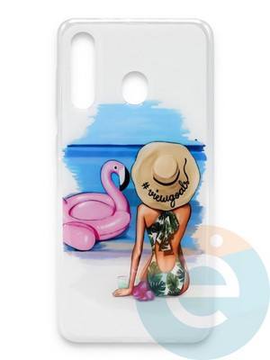 Накладка силиконовая Girl Style для Samsung Galaxy A30/A20 Beach - фото 37204