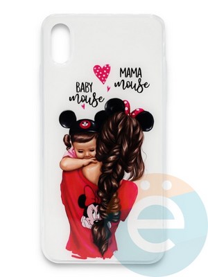 Накладка силиконовая Girl Style для Apple Iphone Xs Max Baby Mama - фото 37221