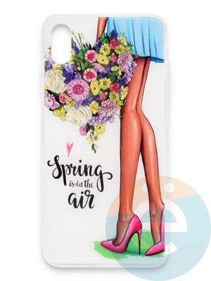 Накладка силиконовая Girl Style для Apple Iphone Xs Max Spring Air - фото 37222