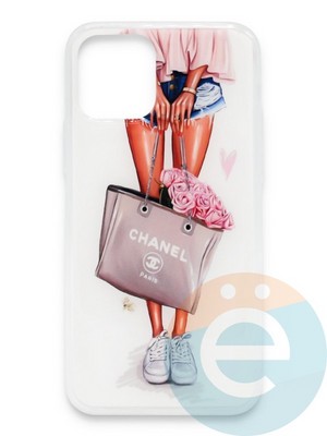 Накладка силиконовая Girl Style для Apple Iphone 11 Pro Flowers - фото 37226